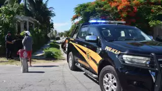 El motociclista resultó con graves golpes en la cabeza