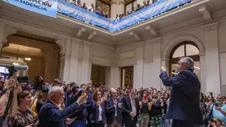 ¡Y se marchó! Alberto Fernández deja el Congreso de Argentina en helicóptero: VIDEO