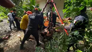 El hombre cayó en el pozo cuando deambulaba por la noche en la zona