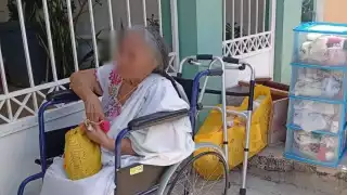 Auxilian a una mujer de 91 años en Mérida luego de ser abandonada por su hija