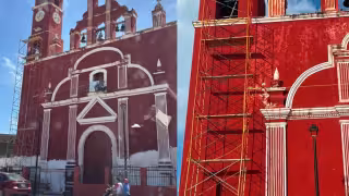 Dan “manita de gato" a la iglesia de Seybaplaya para las fiestas de Nuestra Señora de la Asunción