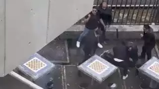 Los cuatro detenidos fueron entregados a la Fiscalía de Coyoacán