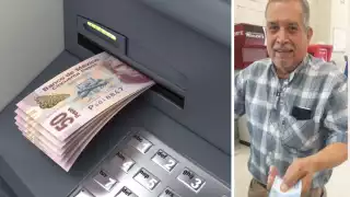 El abuelito pudo comprar unas muletas con la gratificación recibida