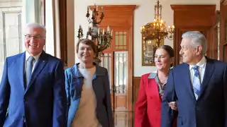 Hablamos sobre economía, comercio, justicia y paz: AMLO tras reunión con presidente de Alemania