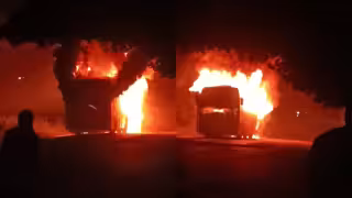Explota un camión en la entrada a Villas de Oriente en Kanasín