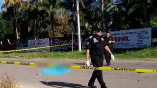 El sitio quedó acordonado por elementos de la Policía Municipal y de la Secretaría de Seguridad Pública