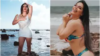 Lizbeth Rodríguez causó polémica y decidió despojarse de su ropa hasta quedarse en lencería en las calles de la Ciudad de México