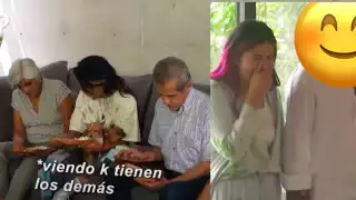 La reacción de la famila Polinesia. Foto: Especial