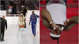 El show del medio tiempo tuvo grandes sorpresas desde el inicio, como la presentación de 50 cent, quien se unió a los raperos Snoop Dogg, Mary J. Bligue, Kendrick Lamar, Dr. Dree y Eminem