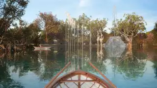El lago del Gran Parque La Plancha de Mérida ya se encuentra funcionando para su inauguración