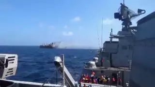 Fuerzas armadas de Estados Unidos derribaron 15 drones de los rebeldes hutíes durante un ataque a gran escala en el Mar Rojo