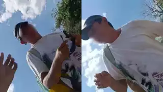 Exhiben a presunto acosador en el fraccionamiento Del Parque de Mérida