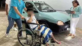 No vio a sus atacantes debido a la poca luz de la zona.