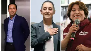 Claudia Sheinbaum, Mauricio Vila y Delfina Gómez desearon pronta recuperación al presidente