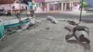 El hecho no sólo destruyó la imagen atractiva del lugar, sino parte de la estructura del parque