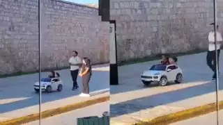 Gesto de bondad en el Centro Histórico de Campeche: joven regala felicidad a niña que vendía pulseras