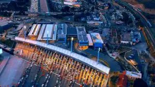 Así luce la garita entre Tijuana y San Diego