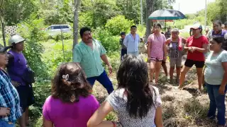 Vecinos pidieron al comisario ejidal aclarar el tema