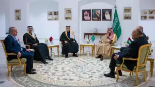 Egipto, Qatar, Emiratos Árabes Unidos y Jordania abogaron por la solución de dos Estados y reafirmar las fronteras marcadas antes de la Guerra de los Seis Días con Israel