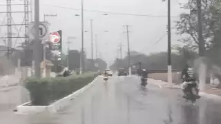 Loa habitantes de Izamal tuvieron que resguardarse antes de llegar a sus labores diarias