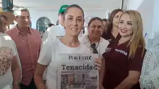 Claudia Sheinbaum ha reconocido la labor del periódico Por Esto! y de su fundador, Don Mario Renato Menéndez