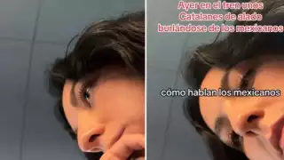 La joven evidenció el momento grabándolo. Foto: Especial