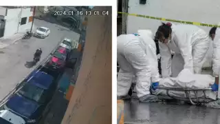 En el video se logra apreciar a dos sujetos a bordo de una motocicleta.