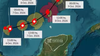Se forma la Depresión Tropical 9: evolucionaría a Ciclón y tendría trayectoria cerca de la Península de Yucatán