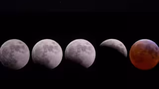 Por esta razón la Luna es apodada “Luna de Sangre” durante el Eclipse lunar