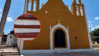 Temen desplome del techo de iglesia en Xcupil, en Hopelchén; comunidad exige intervención del INAH