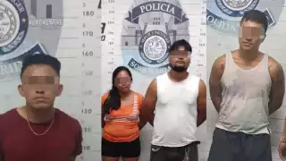 Detienen a cuatro presuntos narcomenudistas en Playa del Carmen