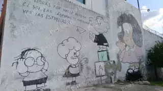 El “Mural de Paz” y la pasión de Patricia por Mafalda en Campeche
