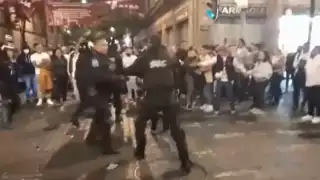 Se registran conatos de violencia al final del concierto de Grupo Firme