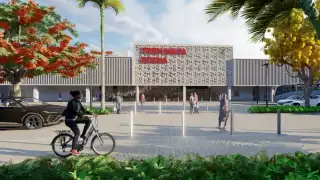 La estación Edzná está ubicada cerca de la zona arqueológica que lleva el mismo nombre