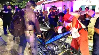 El hombre terminó con traumatismo craneocefálico