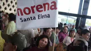 Militantes de Morena de todo Yucatán llegaron al evento