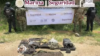 Operación Sable en Sinaloa: aseguran arsenal, droga y destruyen 49 explosivos en Concordia