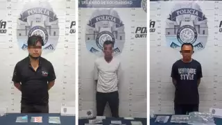 Caen tres presuntos narcomenudistas en Playa del Carmen