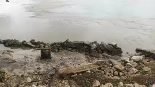 Frente Frío hace que disminuya el agua en la reservada natural de la bocana en Chabihau