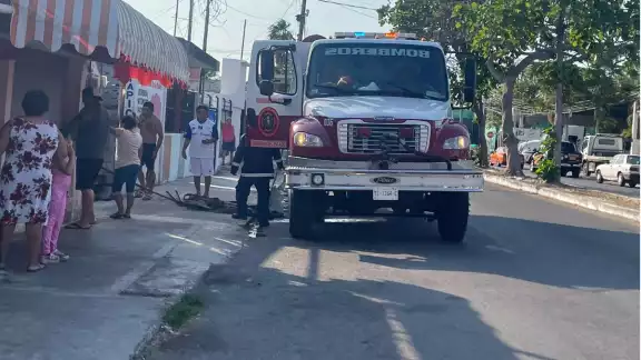 Al lugar llegaron los bomberos para sofocar las llamas del lugar Al lugar llegaron los bomberos para sofocar las llamas del lugar