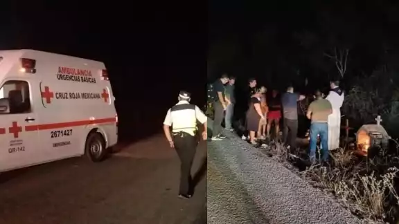 Cabe recordar que el accidente se registró altura del kilómetro 108 de la carretera federal 307, Reforma Agraria - Puerto Juárez, Cabe recordar que el accidente se registró altura del kilómetro 108 de la carretera federal 307, Reforma Agraria - Puerto Juárez,