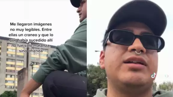 El tiktoker evidenció las energías negativas que se sienten en Tlatelolco