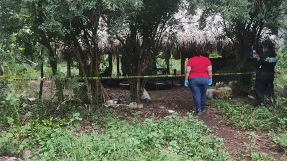 El joven se encontraba solo en el rancho, según se informó El joven se encontraba solo en el rancho, según se informó