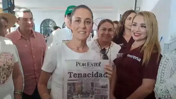 Claudia Sheinbaum envió un saludo al diario Por Esto!