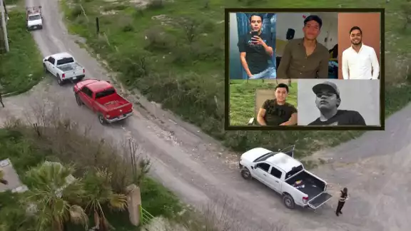 Roberto, Diego, Uriel, Jaime y Dante, llevan siete días desaparecidos