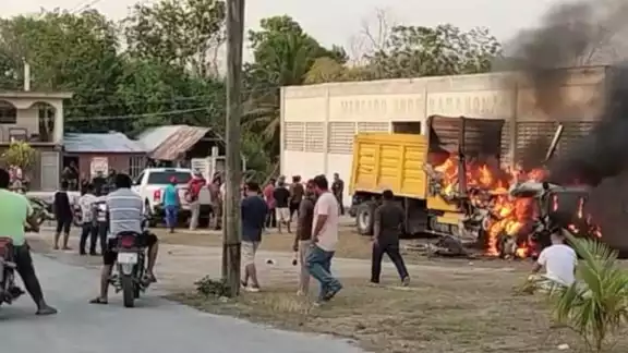 Pobladores del lugar intentaron linchar al presunto asesino