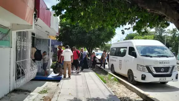 Los migrantes fueron puestos a disposición del Instituto Nacional de Migración Los migrantes fueron puestos a disposición del Instituto Nacional de Migración
