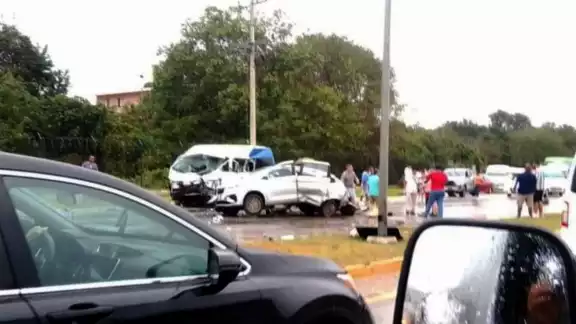 El accidente se produjo cerca del Palladium El accidente se produjo cerca del Palladium