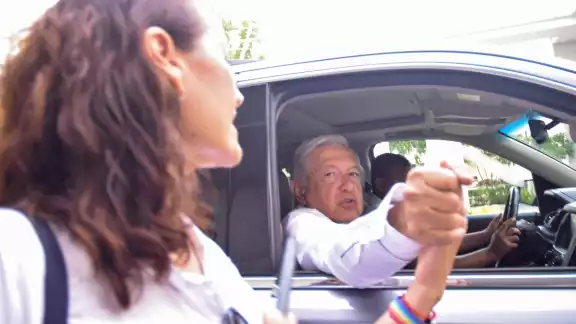 AMLO recorrió 152 kilómetros del Tramo 3, Calkiní-Izamal AMLO recorrió 152 kilómetros del Tramo 3, Calkiní-Izamal