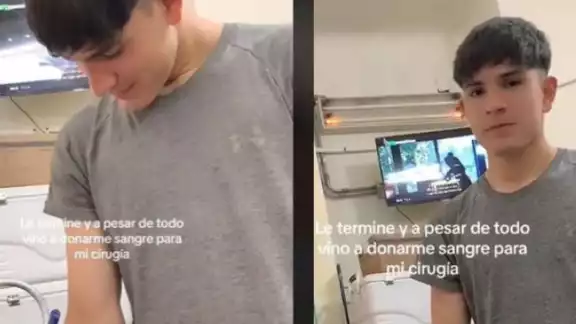 El joven fue grabado por la propia exnovia. Foto: Especial